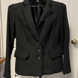 KARL LAGERFIELD WOMEN'S BLAZER BLACK SIZE 14, NEW WITH TAGS